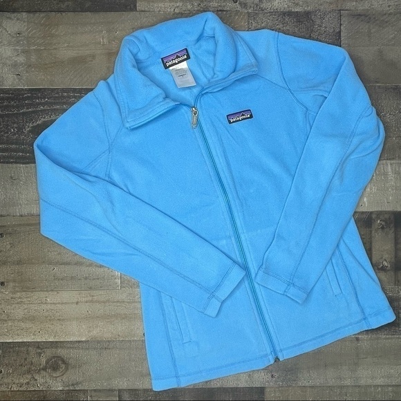 Patagonia Blue Full Zip Fleece Jacket size Small - Picture 1 of 9
